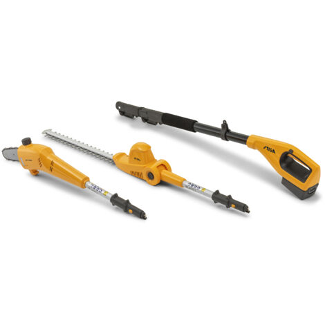 Stiga – Akku-Teleskop-Heckenschneider 20V 4Ah – 46 cm Schneidmesser – 2,75 m Reichweite für hohe Hecken – Lasergeschnittene Klinge (1/10)