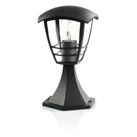 Wandleuchte Außenwandlampe schwarz 1x60w creek philips