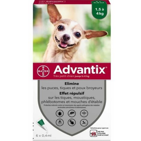 ADVANTIX 1,5/4KG SEHR KLEINER HUND 6 PIPETTEN 9961