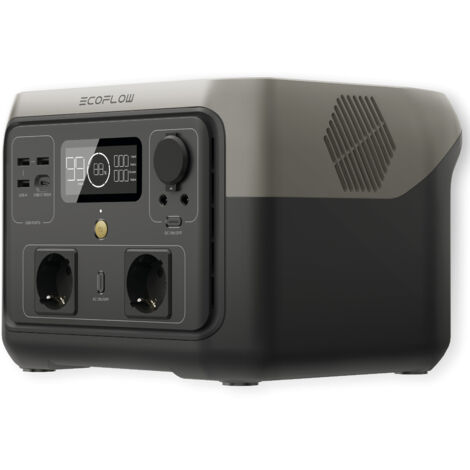 tragbares elektrisches Generator RIVER 2 MAX, 512 Wh, 2 AC-Ausgänge - insgesamt 500 W (Spitzenlast 1000 W)