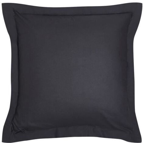 Taie d'oreiller TODAY Essential - 63 x 63+5 cm - 100% Baumwolle einfarbig - Schwarz
