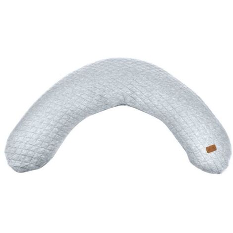 BEABA Big FlopsyTM Coussin dallaitement et de maternite, Fleur de coton, Gris Chine (1/4)