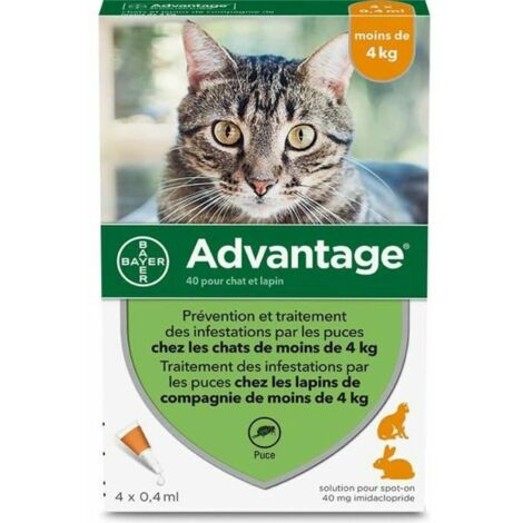 ADVANTAGE 40 CAT - AB 4KG 4 PIPETTEN 106
