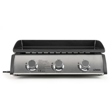 Plancha gas 7,5kw emaillierte stahlplatte 61x38cm - Livoo - doc277