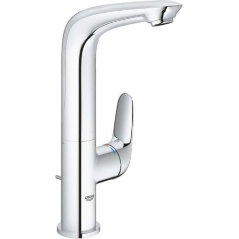 Grohe – Waschtischarmatur Einhebelmischer New Wave L – Chrom – Höhe 27 cm – Ausladung 12,7 cm – Schwenkbereich 360° – EcoJoy Wassersparfunktion (1/4)