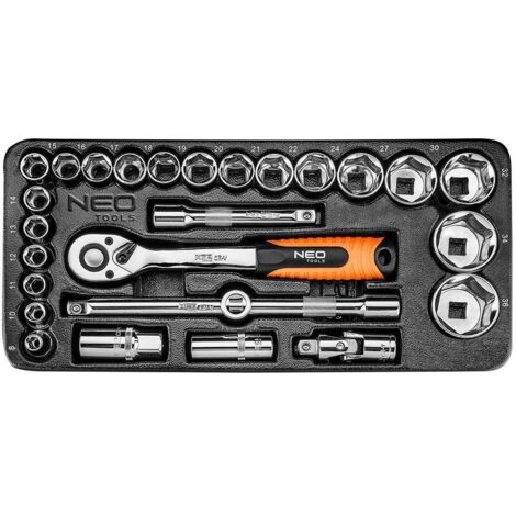 Insert cliquet et douilles 1/2 NEO TOOLS 84-238 27 pièces (1/3)