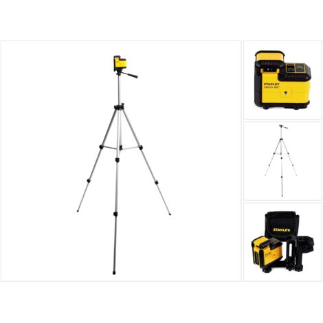 Laser-Niveau-Set 360° CROSS360 mit Stativ und Tasche Grün