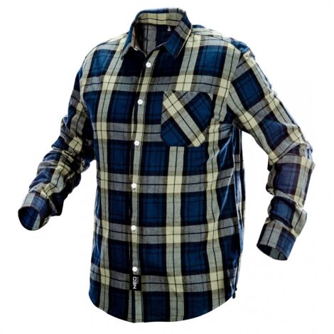 Flanellhemd Holzfällerhemd mehrfarbig blau/grün M/50 (1/2)
