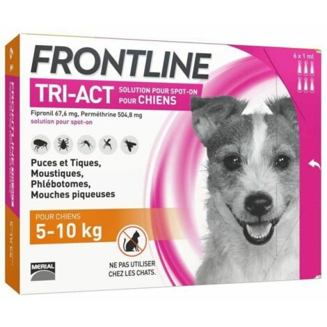 FRONTLINE TRI-ACT 6X1ML - FÜR HUNDE 5-10KG 304685