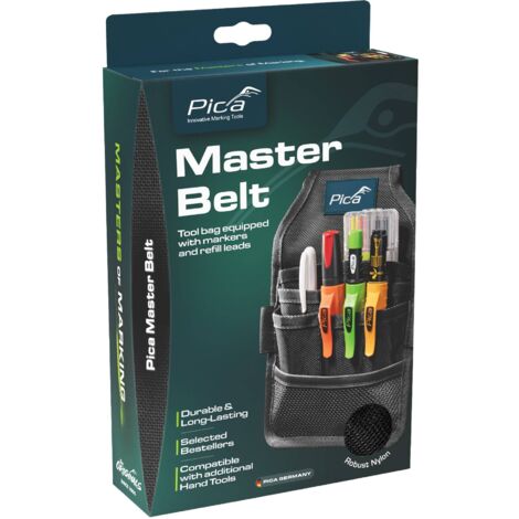 PICA Werkzeug-Set Gürteltasche Master-Belt schwarzInhalt 5-teilig Polyester 1680D, beidseitig 1 Stück