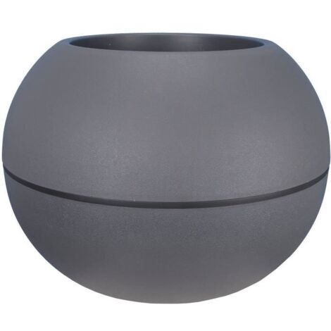 Riviera Blumenkübel Kugel grau Granit 40 cm (1/2)