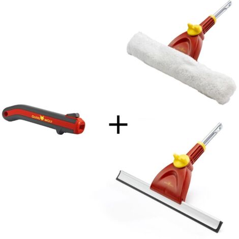 Set d'entretien pour vitres OUTILS WOLF SETFM2 - Avec raclette + nettoyeur + poignée ZM015 - Multistar (1/4)