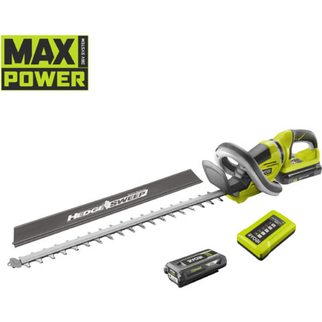 Taille-haies 36V RYOBI RHT36C61R20S - Lames 60 cm - Écart. 26 mm - Batterie 2,0 Ah + chargeur (1/7)