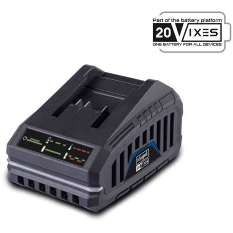 Scheppach SBC2.4A Ladegerät 20V – 2,4A Ladestrom – Schnellladung für Li-ion Batterien – LED-Anzeige – Schutz gegen Überladung (1/3)