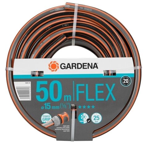Gardena Comfort Flex Gartenschlauch Schwarz und Orange 50m