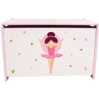 Holzspielzeugkiste - Ballerina-Tänzerin - FUN HOUSE - H.40 x B.58 x T.36 cm