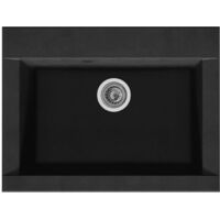 stradour eesd066r06 N Hexo Einbauspüle, Schwarz Paillete - 06, 66 x 50 cm