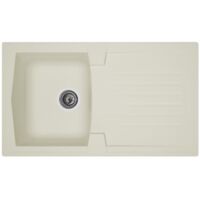 STRADOUR EINSATZ KÜCHENSPÜLE 1 TABLETT + 1 ABLAUF ARENA - R SINE - 86 X 50 CM - WEISS