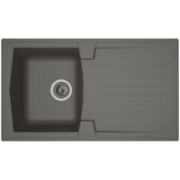 STRADOUR EINSATZ KÜCHENSPÜLE 1 TABLETT + 1 ABLAUF ARENA - R SINE - 86 X 50 CM - GRAU B TON
