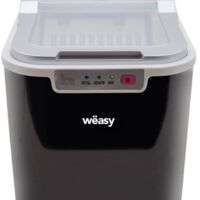 WEASY Eiswürfelmaschine - KW12 - Bis zu 12 kg Eiswürfel pro Tag - 7 bis 12 Minuten Produktionszeit - Schwarz
