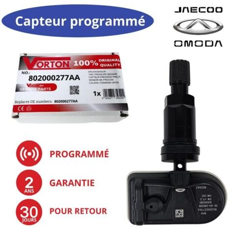 TPMS Sensor - 802000277AA - 433 MHz - Pre-programmed - Black, for Omoda/Chery/Exeed (1/5)