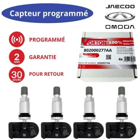 Tire Pressure Sensor TPMS - 802000277AA - 433MHz - Preprogrammed - Pack of 4 compatible with Exeed/Luxeed/Omoda (1/5)