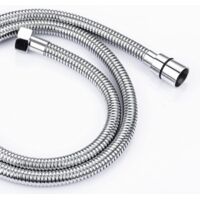 ONECE Duschschlauch 2M Edelstahl Brauseschlauch, Verdrehschutz Handbrauseschlauch flexibel Duschkopfschlauch, Universal Ersatz-Schlauch für Handbrause- & Duschsystem, Chrom