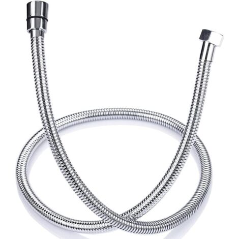 ONECE Manguera de Ducha de 1,5 m en Acero Inoxidable Anti-Torsión, Flexo de ducha Estándar G 1/2 Conexión Universal, Accesorios de Baño Adaptables a Todas las Duchas