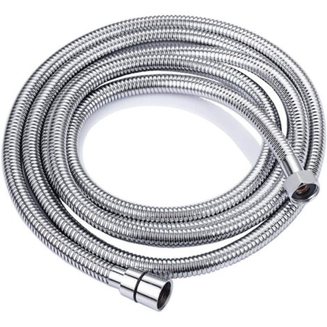 ONECE Tubo Flessibile Doccia 3 M in Acciaio Inox, Cavo Soffione Universale, Antitorsione, Adatto a Tutti i Soffione Doccia, Interfaccia Universale Standard (G1/2)