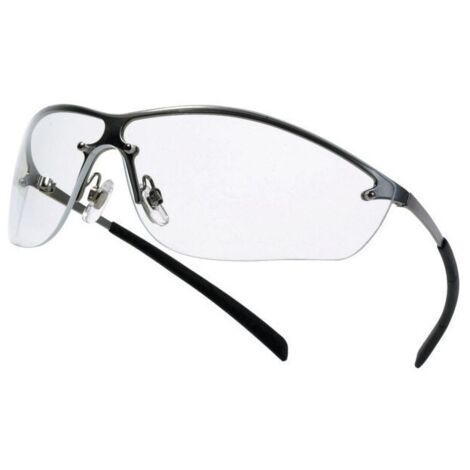 Lot 10 Lunettes de Securite Fumees Bolle Silium - Monture Metal, Anti-Rayures, Anti-Buee, Norme EN166 - Usage Exterieur Chantier