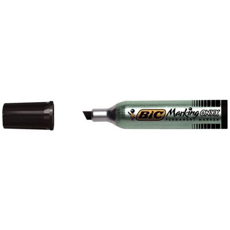 Marqueur permanent pointe biseautée BIC Marking ONYX 1481 noir (1/2)