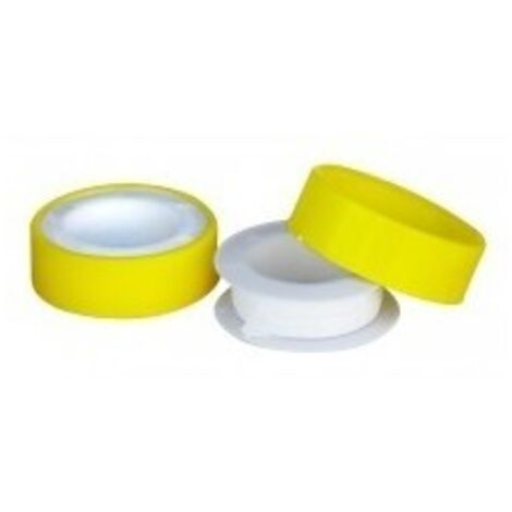 Lot de 10 Rubans Teflon PTFE Blanc Gaz OUTIFRANCE - 12mm x 12m - ep. 0,076mm - etancheite Filetage (1/3)