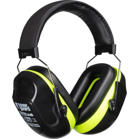 Coverguard – Casque anti-bruit 34dB – Protection auditive – Arceau réglable en acier inoxydable – Coussinets en PVC sensation cuir