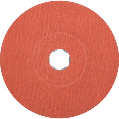 Disque Fibre Abrasif PFERD COMBICLICK CC-FS 125 mm - Grain Corindon 220 - Ponçage Fin INOX - Fixation Rapide - Boite de 25 (1/4)