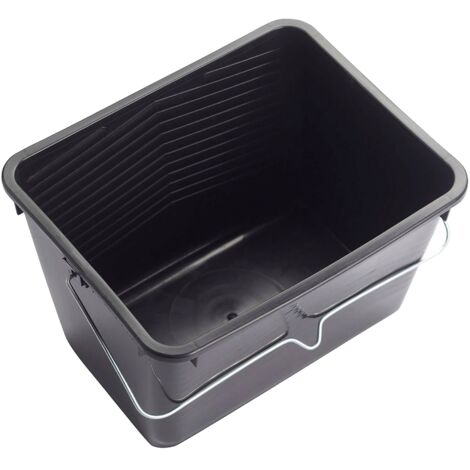 Seau de peinture 14 litres – Grille d'essorage intégrée – Dimensions adaptées pour rouleaux jusqu'à 250 mm – Fabriqué en France – Savy