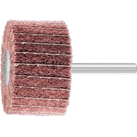 Rouleaux Abrasifs Non-Tisse PFERD POLINOX PNZ-A - Grain 180 - D. 50x30 mm Tige 6 mm - Finition Metal - Boite de 10 (1/2)
