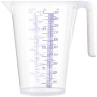 Pressol – Broc à bec verseur transparent 1 litre – Polypropylène résistant aux huiles et acides – Graduations lisibles – Pour atelier et chantier