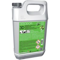 Detergent Nettoyant Desodorisant 3-en-1 Sol & Surfaces - Bactericide Virucide EN14476 - Citron Vert - 5L - Usage Collectivites