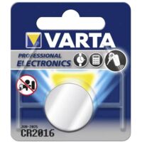 Pile Bouton Lithium VARTA CR2016 3V 90mAh – Montre, Calculatrice, Cle de Voiture – Vendue a l'Unite