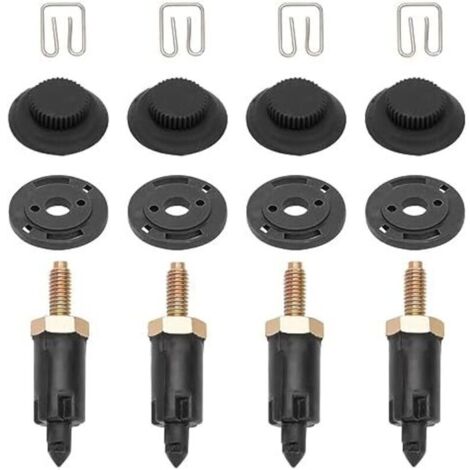 Juego de 4 sujetadores de tapa de motor HDI para 307, 406, C4, C5 – Clips y pernos de plástico y metal – Número de pieza (1/5)