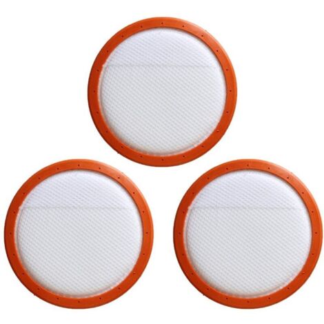 Juego de 3 filtros para aspiradora, con elementos filtrantes HEPA redondos de algodón lavable para aspiradoras C3-L148B y C3-L143B. (1/5)