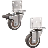 50-mm-Möbelrollen, maximale Traglast 35 kg, geeignet für Kinderbetten und Pflanzenständer, 2er-Set