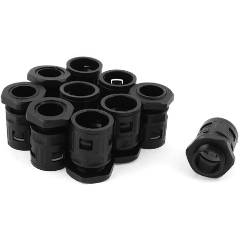 Corrugated Conduit 25 mm Quick Connector Pipe Fitting 100 pcs (1/4)