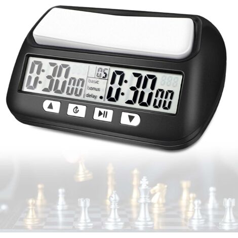 Professional Digital Alarm Clock with Portable Features: Basic, Delay, and Positive Time for Home and Tournaments (1/5)