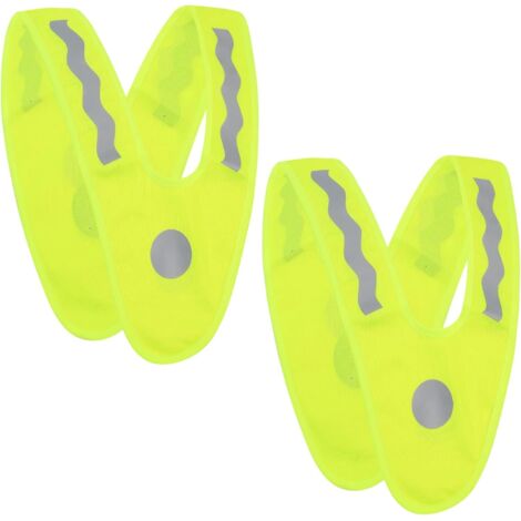 2-Piece Children's Safety Vests, Reflective Safety Vest for Boys and Girls, for Car Riding and Running - V-Shape (1/5)