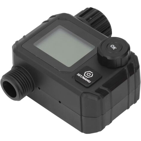 Contrôleur d'arrosage extérieur programmable IP55, minuterie d'irrigation automatique avec bouton à pas pour jardin, cour, pelouse - NH3/4 I. (1/5)
