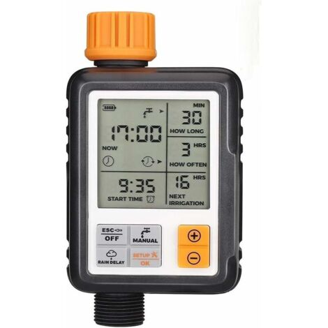 Minuteur d'arrosage automatique pour jardin, minuteur d'arrosage pour extérieur (1/5)