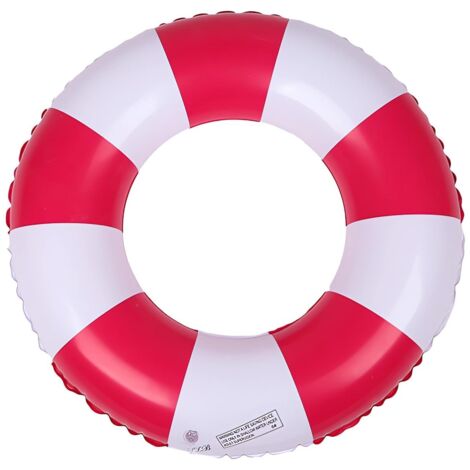 Bouée gonflable pour adultes, bouée de piscine, bouée gonflable rétro à rayures en PVC, idéale pour les vacances à la plage et les fêtes à la piscine (1/5)