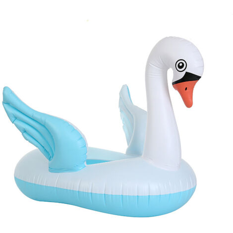 Bouée gonflable cygne en forme de cygne, support flottant, accessoires de piscine et de parc aquatique (1/5)