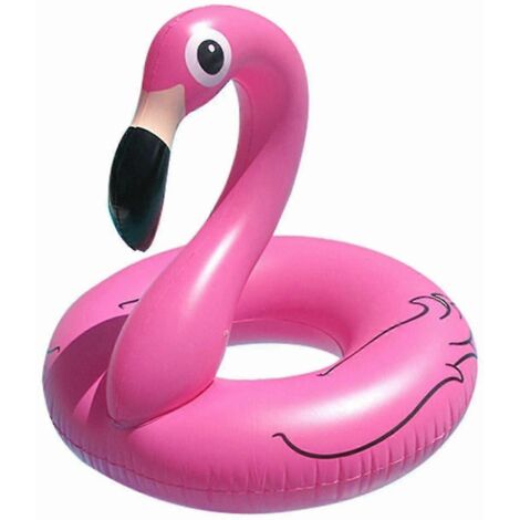 Bouée gonflable flamant rose pour la plage et la piscine en été (1/5)
